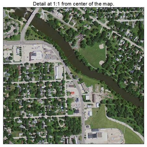 Aerial Photography Map Of Charles City Ia Iowa