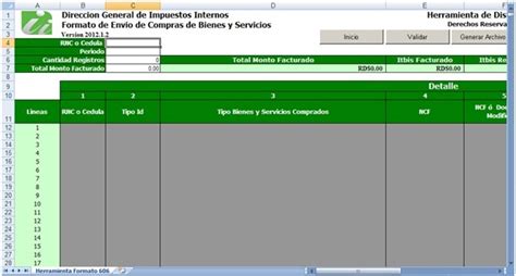 Como Preparar El Formulario 606 Dgii Prácticas Contables