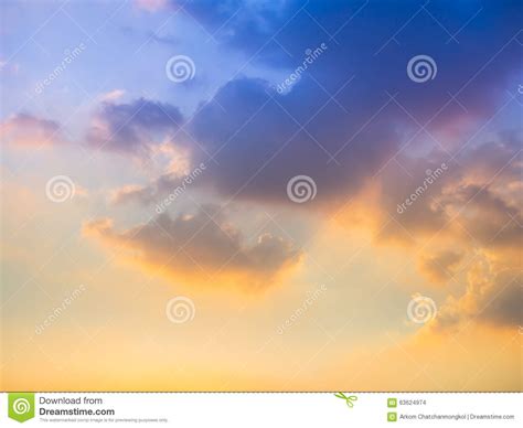 Dramatic Twilight Cloudscape Stock Photo Image Of Sunny Beautiful