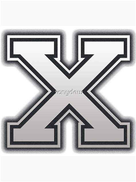 Letter X Design Canvas Print For Sale By Tonydew Redbubble