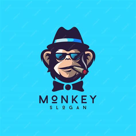 Premium Vector Cool Monkey Logo Design Vector Illustrator