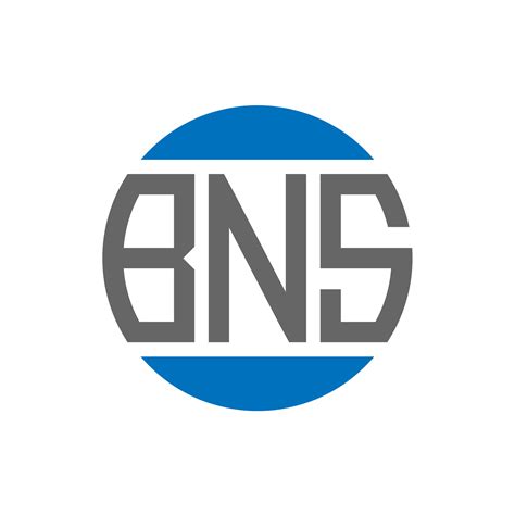 Diseño De Logotipo De Letra Bns Sobre Fondo Blanco Concepto De