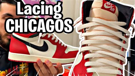 How To Lace Jordan 1 Chicago Lost And Found Tutorial Youtube