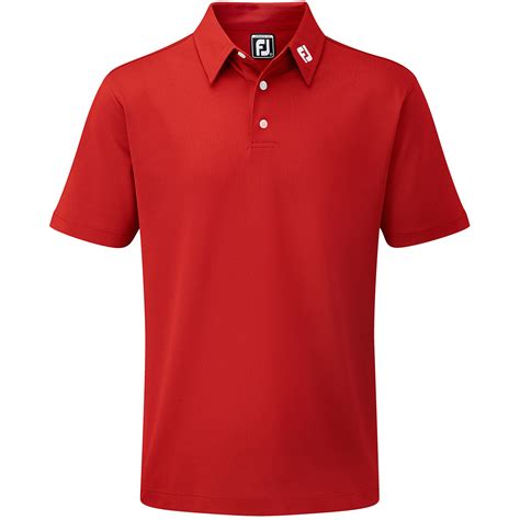 footjoy men s stretch pique solid colour golf polo shirt from american golf