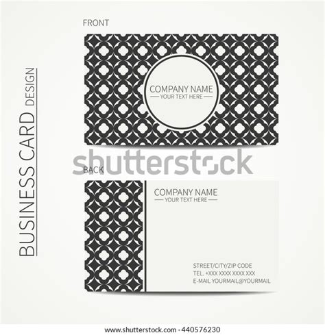 Vector Simple Business Card Design Template Stock Vector Royalty Free