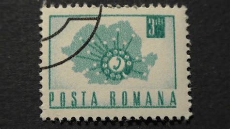 Postage Stamp Posta Romana Telephone Service Throughout The Country