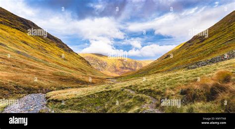 Hiking Path Through The Glencoe Mountains Scotland Stock Photo Alamy