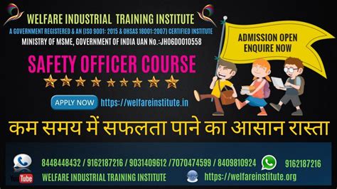 Safety health officer, safety officer, assistant manager and more on indeed.com. Safety officer course is now very popular in India. Many ...