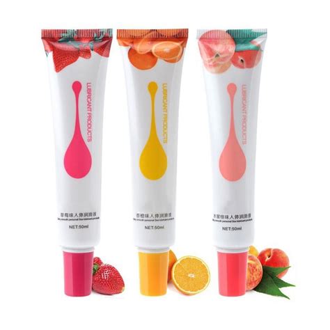 Sex Lubricant Flavored Edible Water Based Fruit Gel Lube Orange Strawberry Peach Walmart Com