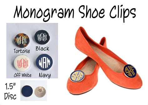 Monogrammed Shoe Clips By Doubledutydecals On Etsy Shoe Clips Shoes