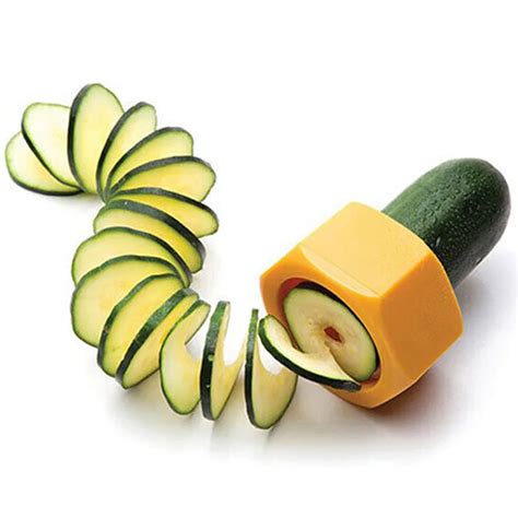 Creative Multi Purpose Vegetable Cutter Screw Cucumber Slicer Plastic