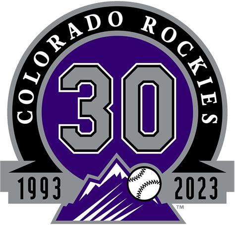 Colorado Rockies Logo Anniversary Logo National League Nl Chris