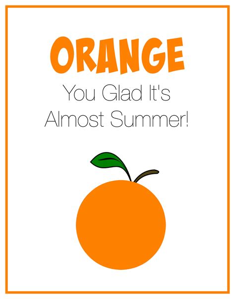 Orange You Glad It S Summer Printable Printable Word Searches