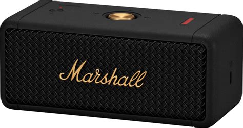 Marshall Emberton Portable Bluetooth Speaker Black And Brass 1005696