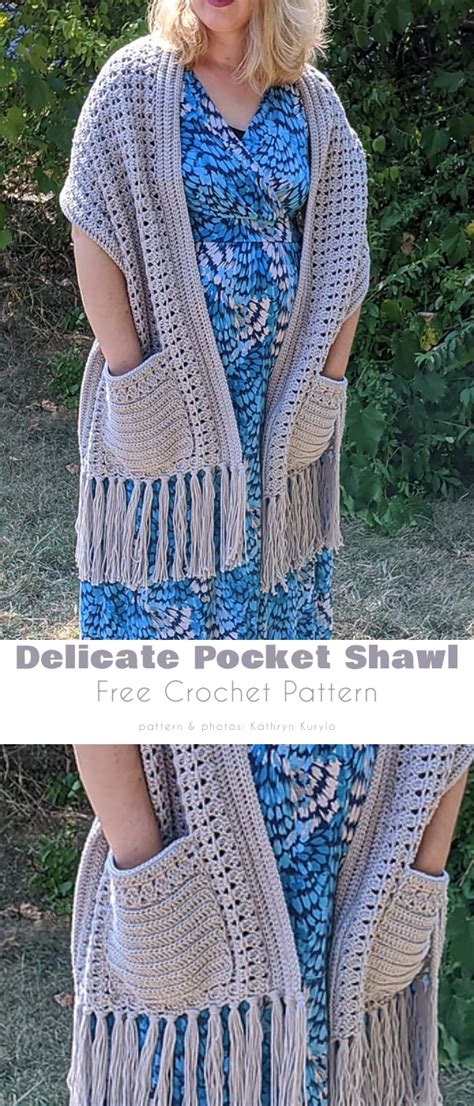 Pocket Shawl Wraps 20 Best Free Crochet Patterns