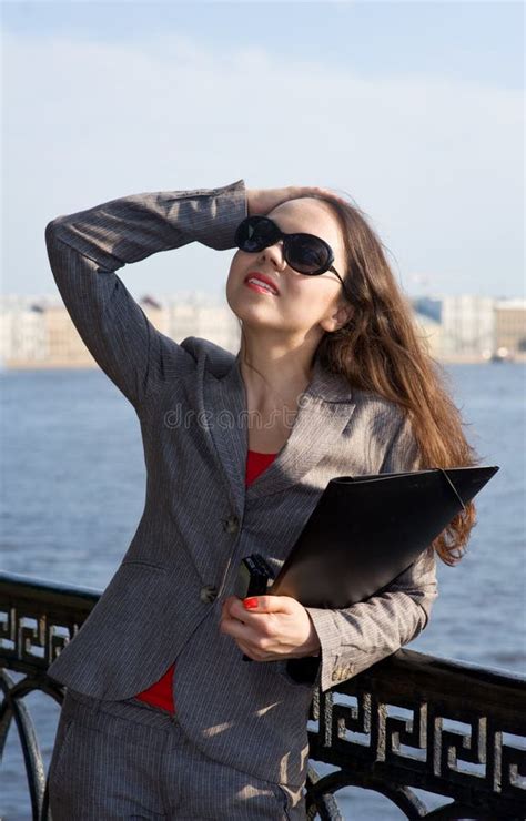 Business Woman In Sunglasses Stock Image Image Of Outdoor Suit 20497773
