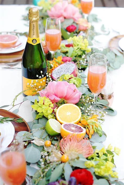 Beautiful Brunch Citrus Table Decor Fruit Wedding Brunch Wedding
