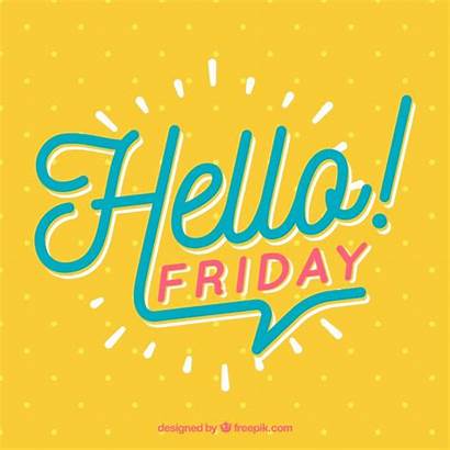 Friday Background Hello Vector Bar Its Graphic