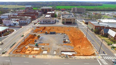 Clarksville Aerial Photography Downtown Commons