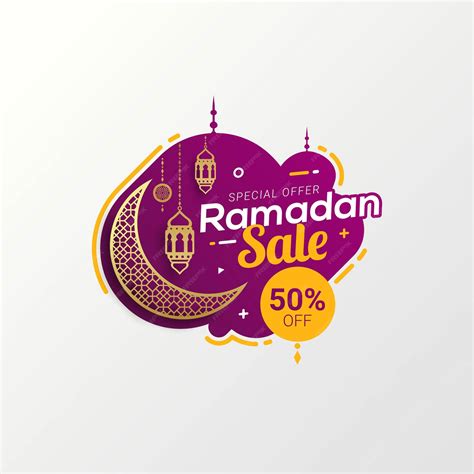 Premium Vector Ramadan Sale Banner Discount Template Design For