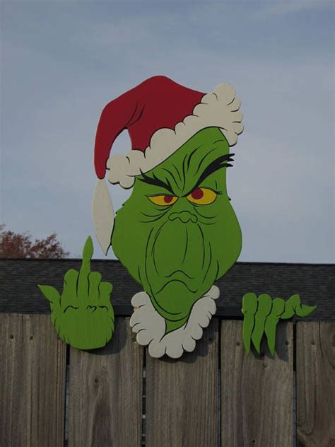 Famous Grinch Yard Art Template 2022