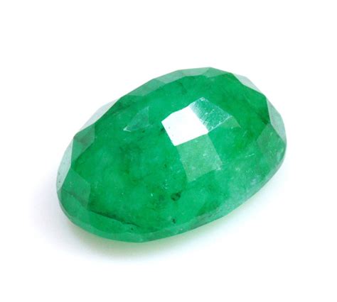 Green Emerald Faceted Gemstone 690 Carat Beryl Emerald Oval Etsy