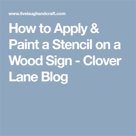 How to paint with stencils without bleeding can be quite a challenge! Stencil on Wood Sign | Wood signs, Stencil wood, Stencils