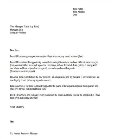 Exemplary Info About Professional Resignation Letter Format Doc Cv Objective Example Babe