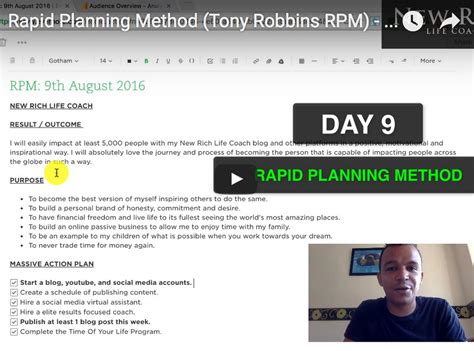 Yes, we were blessed to be 1 of 54 to get into the 8 figure club for generating over $10 million through our business using clickfunnels in 2018. Rapid Planning Method (Tony Robbins RPM) - Day 9 [ 20 Day ...