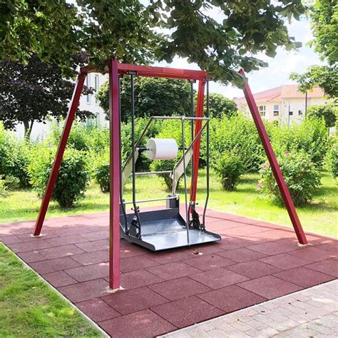 Stunningly unique, the inception swing chair provides both comfort and eye appeal. Wheel chair swing buy at Sport-Thieme.co.uk