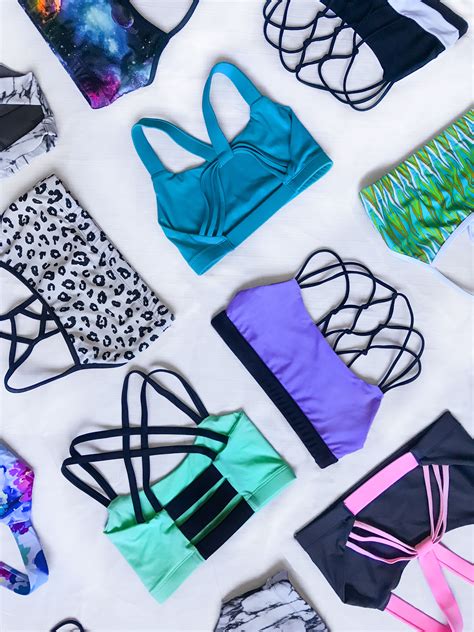 these sports bras are so cute and colorful obsessing over strappy valleau apparel sports bras