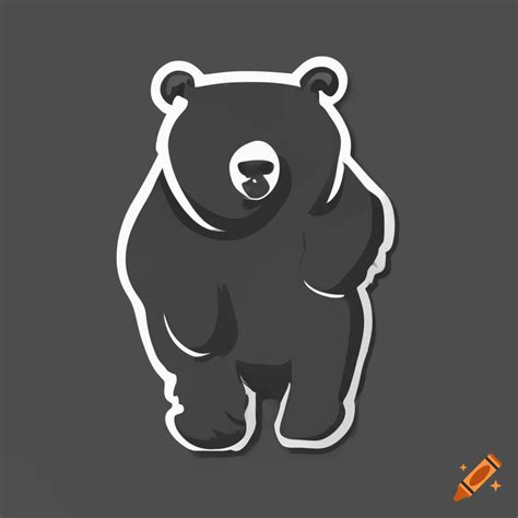 Bear Silhouette Logo Design On Craiyon