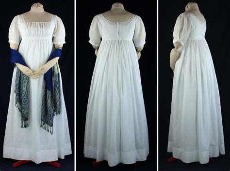 Empire Regency Dress With Sleeveless Spencer 1805 To 1810 Sewing