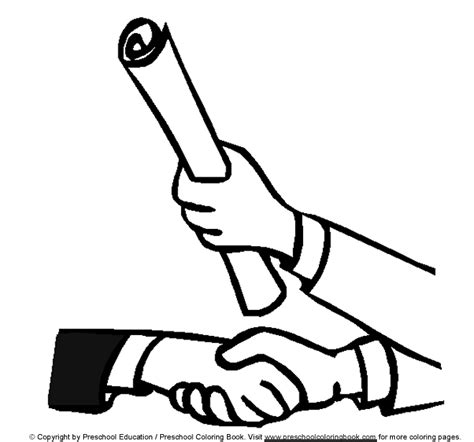 Download coloring pages graduation and use any clip art,coloring,png graphics in your website, document or presentation. www.preschoolcoloringbook.com / Graduation Coloring Page