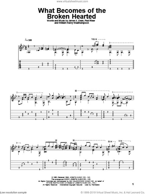 Ruffin - What Becomes Of The Broken Hearted sheet music ...
