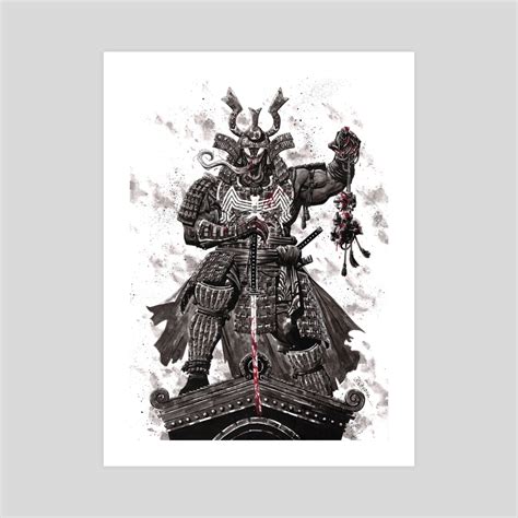 Samurai Venom An Art Print By Clawoo Inprnt