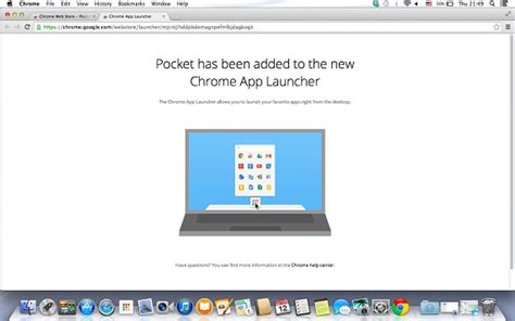 Previously, the software was only available to beta testers. Chrome App Launcher, Διαθέσιμος πλέον και για Mac