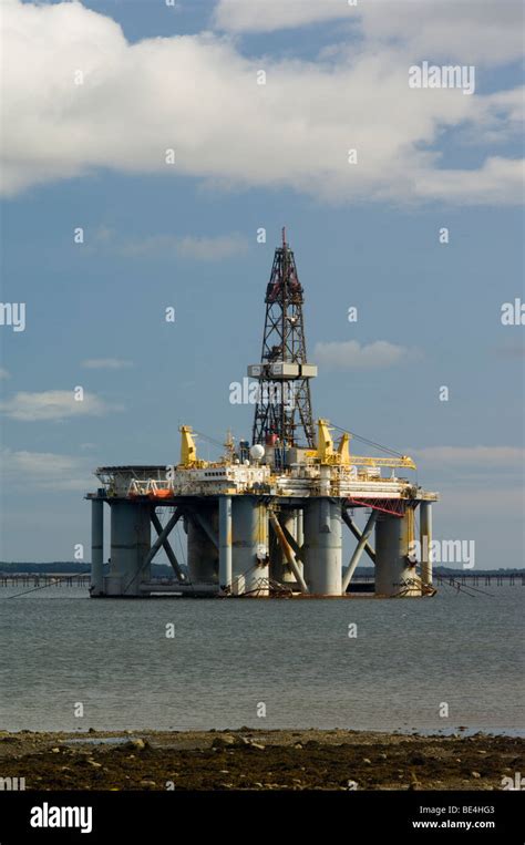 A Semi Submersible Oil Drilling Rig The Arctic 2 Moored In The