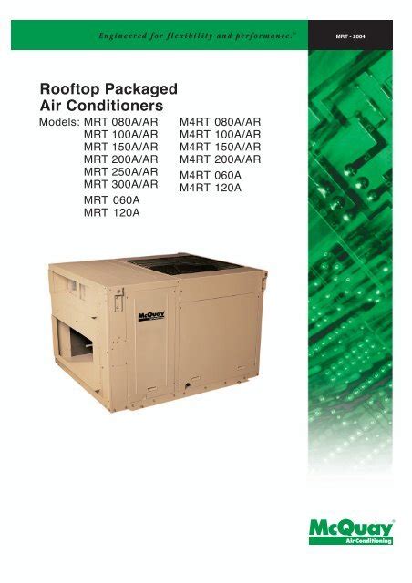 Rooftop Packaged Air Conditioners McQuay
