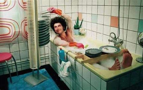 Deluxe baby tubs for bath time support. Washing Dishes in Bathtub | Funny Pictures | Entertainment