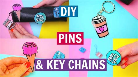 Diy How To Make Tumblr Pins Key Chains Quick Easy Lifeasnastia Youtube