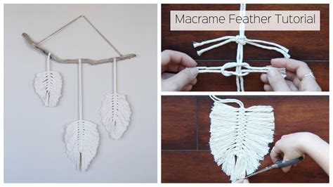 How To Make A Macrame Feather Wall Hanging Tutorial For Beginners