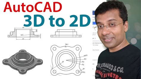 Autocad Mechanical Modeling And Visualization Part3 From 3d To 2d In