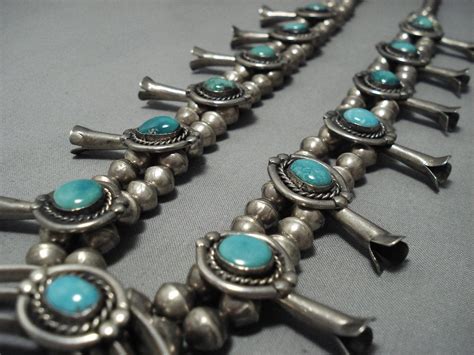 Vintage Native American Jewelry Navajo Green Turquoise Sterling Silver
