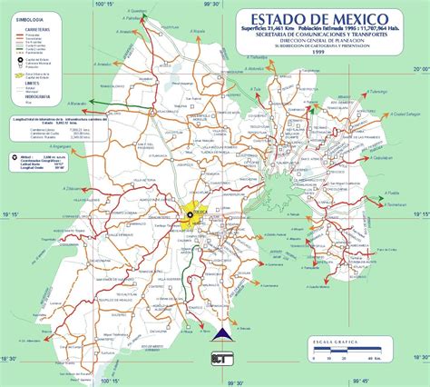 Mapa De Carreteras Del Estado De México Imagui