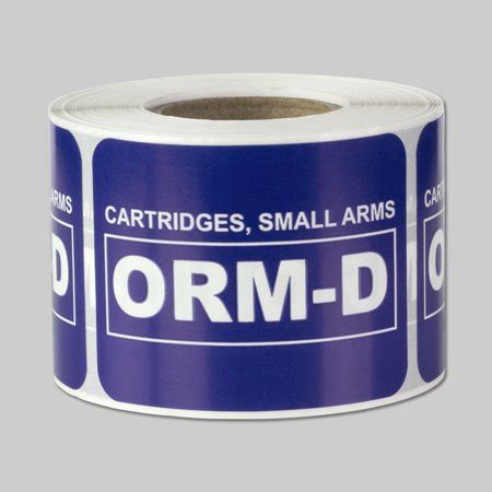 Adhere to this hyperlink to discover out even more about li (symbol) electric batteries. ORM-D Cartridge Small Arms ORM Labels Self Adhesive ...