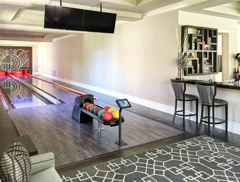 Bowling Alley Home Bowling Alley Contemporary Mansion
