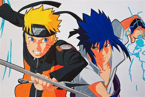 Rivalry Naruto Vs Sasuke By Sakakithemastermind On Deviantart