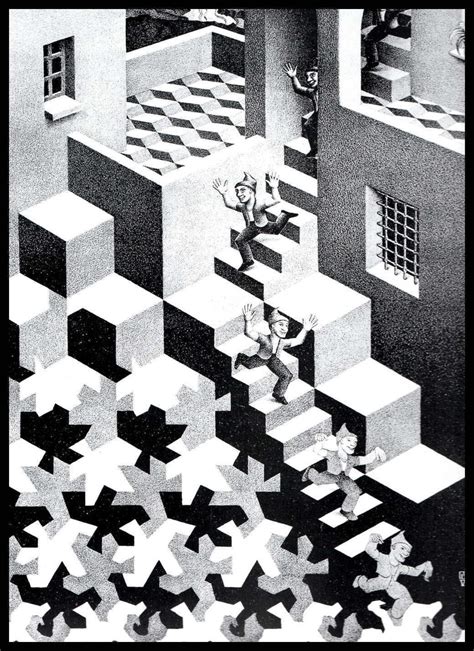 Mc Escher Print Escher Art Cycle Circa 1938 Etsy