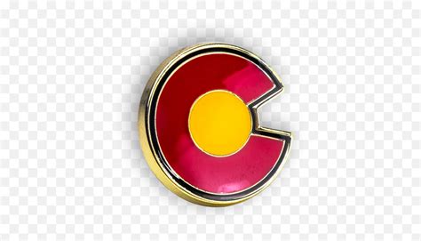 Colorado C Pin Circle Emojicolorado Flag Emoji Free Transparent